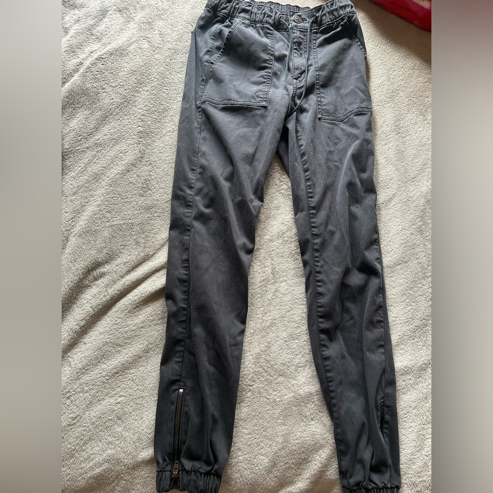 American Eagle Outfitters Charcoal Black Cargo Jogger Pants